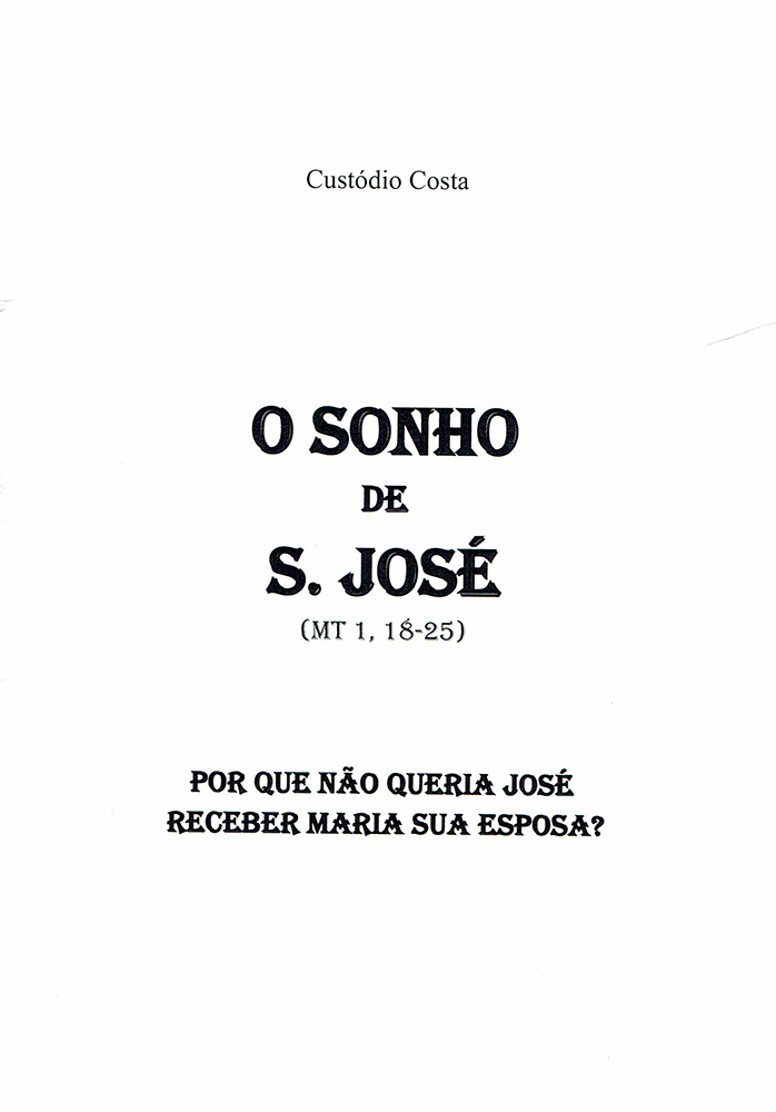 CUSTODIO COSTA O Sonho de José